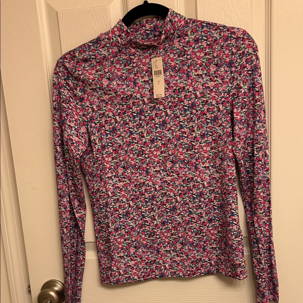 NWT Floral Long Sleeve Top - Pink and Blue